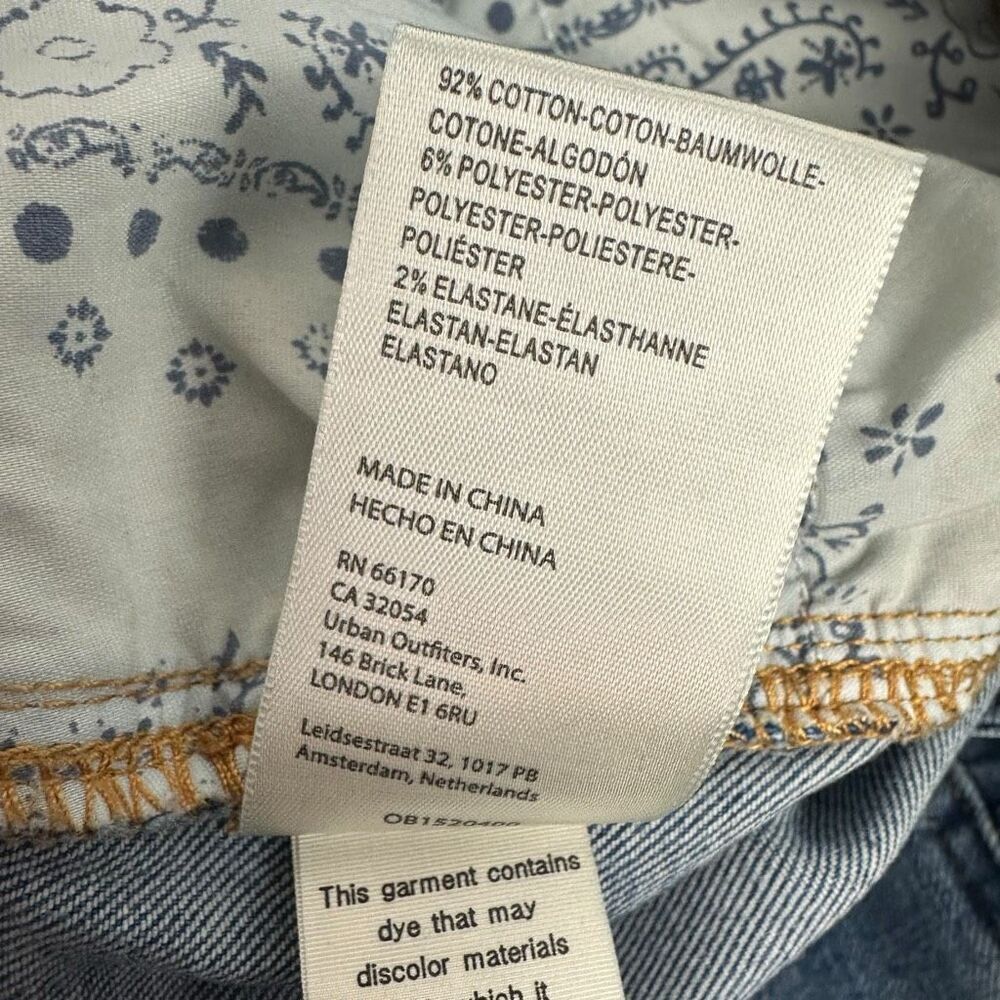 Free People We the Free CRVY High-Rise Vintage Straight Jeans Size 35S - Picture 8 of 8